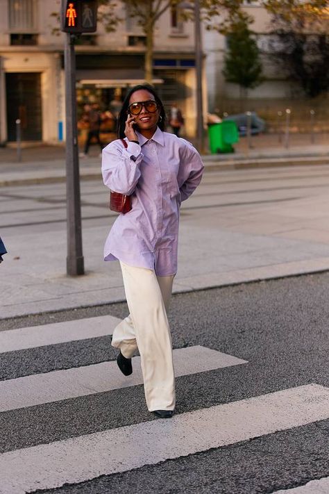 Paris Fashion Week Street Style Trends: 34 Looks That Matter | Who What Wear UK Parisian Style Winter, Get Out Of My Head, Colorful Outfit, Colour Trends, Plain Outfits, Paris Fashion Week Street Style, Copenhagen Fashion Week, Street Style Trends, Style Looks