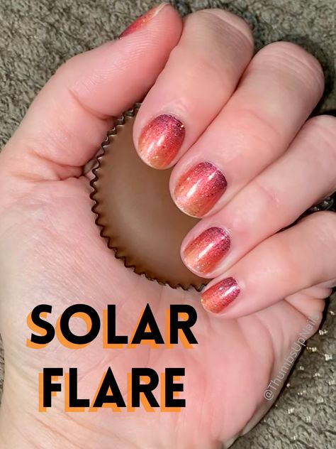 Color Street design: Solar Flare Eclipse Nails, Flare Nails, Nail Art Set, Solar Flare, Street Nails, Street Design, Color Street Nails, Solar Eclipse, Color Street