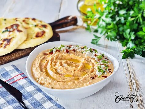 Greek Feta Dip, Spicy Feta, Feta Spread, Sun Dried Tomato Hummus, Greek Fries, Greek Appetizers, Feta Dip, Garlic Butter Chicken, Quick Chicken