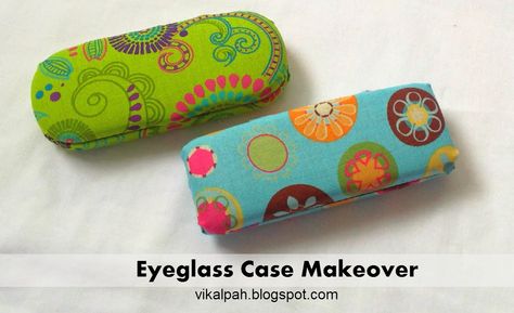 Eyeglass case makeover ‪#‎DIY‬ ‪#‎makeover‬ ‪#‎eyeglasscase‬ ‪#‎crafts‬ ‪#‎DIYsunday‬ ‪#‎gluegun‬ ‪#‎DIYcrafts‬ #specsbox #specsboxmakeover Eyeglass Cases Upcycle, Sew Eyeglass Cases, Eyeglass Cases Tutorial, Best Eyeglasses, Scissor Case, Gift Wrapping Ideas, Simple Crafts, Ideas Jewelry, Small Sewing Projects