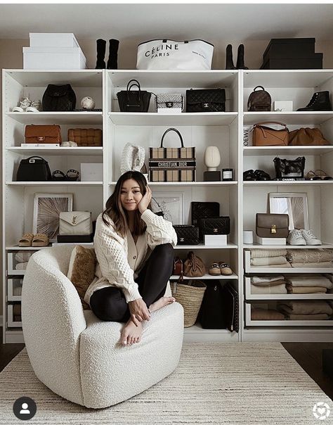 Alyssa Lenore, Closet Transformation, Closet Redo, Bag Closet, Dream Closet Design, Luxury Closets Design, Handbag Storage, Closet Decor, Dream Closets