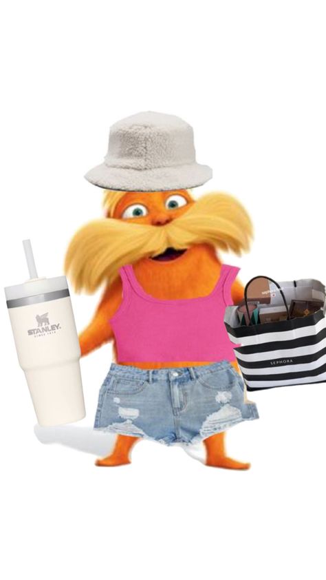 Pls go sub to lilxpreppy cause she is making a series of preppy Lorax Lorax Costume, Elmo Wallpaper, Attic Makeover, Iphone Wallpaper Preppy, Funny Lockscreen, Funny Pix, Crazy Funny Pictures, Preppy Style Summer, Cute Emoji Wallpaper