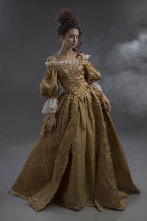 17th Century Fashion Women, 1700s Fashion Women, Mideval Dress, 1660s Fashion, 17th Century Dress, Baroque Dress, 17th Century Fashion, Anastasia Romanov, Victorian Dresses