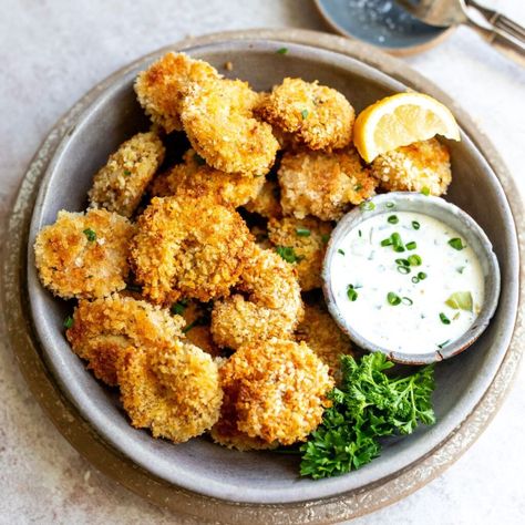 Crispy Panko Shrimp - Sailor Bailey Panko Shrimp, Crispy Chicken Tacos, Plant Based Cream Cheese, Easy Nutritious Meals, Sailor Bailey, Spicy Cucumber Salad, Plant Based Cheese, Crispy Shrimp, Healthy Shrimp