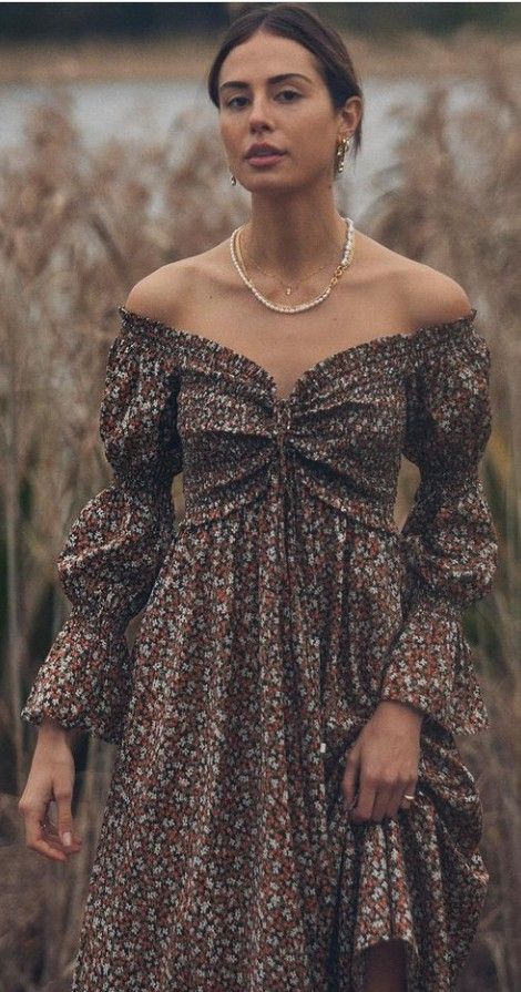 Floral Dress Winter, Boho Dress Short, Fall Floral Dress, Crazy Outfits, Dress Drawing, Elegante Casual, Event Outfit, Vestido Casual, Estilo Boho