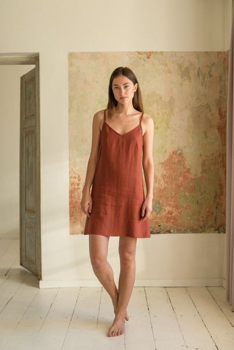 Exactly what was needed. Thank you. Burnt Orange Linen Dress, Linen Strap Dress, Basic Linen Dress, Linen Slip Dress Pattern, Linen Mini Dress Pattern, Casual Linen Sundress, Linen Maxi Sundress, Casual Linen Dress, Minimalist Sundress