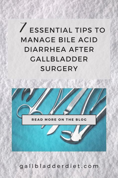 Dealing with bile acid diarrhea after gallbladder surgery? Explore these 7 essential tips curated by a Functional Gallbladder Nutritionist. From dietary adjustments to lifestyle changes, empower yourself to tackle post-op symptoms head-on! Say hello to a smoother recovery journey and goodbye to unwanted discomfort. Click to learn more! #BileAcidDiarrhea #GallbladderSurgery #PostOpRecovery #DigestiveWellbeing #NutritionAdvice Post Gallbladder Surgery Diet, Gallbladder Surgery Diet, Gallbladder Removal Diet, After Gallbladder Removal, After Gallbladder Surgery, Gallbladder Removal, Gallbladder Diet, Gallbladder Surgery, Post Op