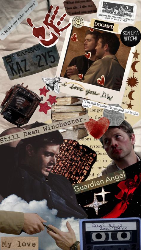 Destiel from supernatural #supernatural #supernaturaldean #supernaturalshuffle #supernaturalromance #supernaturalcastiel #destiel #deancas #doomedlove #doomedlovers #supernauralempty #destielaesthetic Destiel Wallpaper Phone Backgrounds, Destiel Pictures, Spn Lockscreen, Destiel Wallpaper, Destiel Aesthetic, Spn Wallpaper, Supernatural Wallpaper, Supernatural Art, Winchester Supernatural