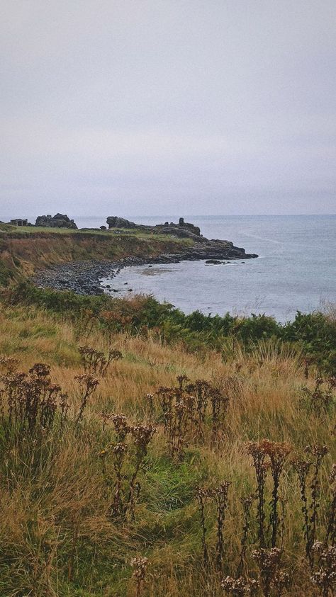 Cottage Rain Aesthetic, Rainy Scotland Aesthetic, Cottage In Scotland, England Coast Aesthetic, English Coast Aesthetic, Old England Aesthetic, English Seaside Cottage, Rainy Cottage, Forest Cottage Aesthetic