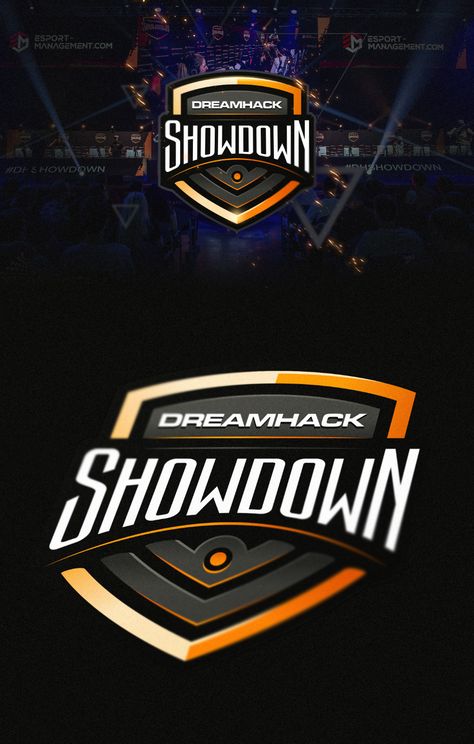 Dreamhack Showdown on Behance Tournament Logo, Logo Illustration Design, Logo Shapes, Logo Project, 3d Logo, Logo Illustration, Project Photo, Cs Go, New Project