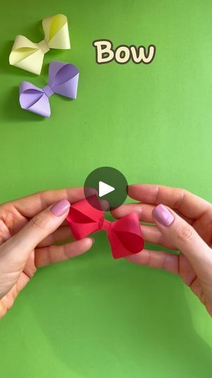 152 reactions · 21 shares | DIY Easy Paper Bow🎀 #diy #origami #bow #papercraft #easy #simple #foryou #hobby #tutorial #creative #coloredpaper #nice #cute #wow #cool #reels | DIY__SHA | diy__sha · Original audio Paper Bows Diy, Bow Diy, Name Crafts, Paper Bow, Bond Paper, Diy Origami, Small Bows, Diy Bow, Diy Easy