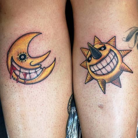 Soul Eater Tattoo, Digimon Tattoo, Fandom Tattoos, 2024 Tattoo, Maching Tattoos, Omerta Tattoo, Piercing Inspo, King Tattoos, One Piece Tattoos