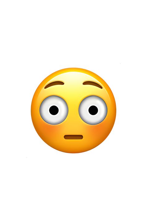 The flushed face emoji 😳 depicts a yellow face with wide-open eyes, raised eyebrows, and a red blush on its cheeks. The mouth is slightly open, and the face appears to be surprised or embarrassed. The overall expression is one of shock or embarrassment. Blush Face Emoji, Emoji Icons Faces, Apple Emoji Png, Excited Face Emoji, Shocked Emoji Face, Emoji Surprised, Blush Emoji, Embarrassed Emoji, Flushed Emoji