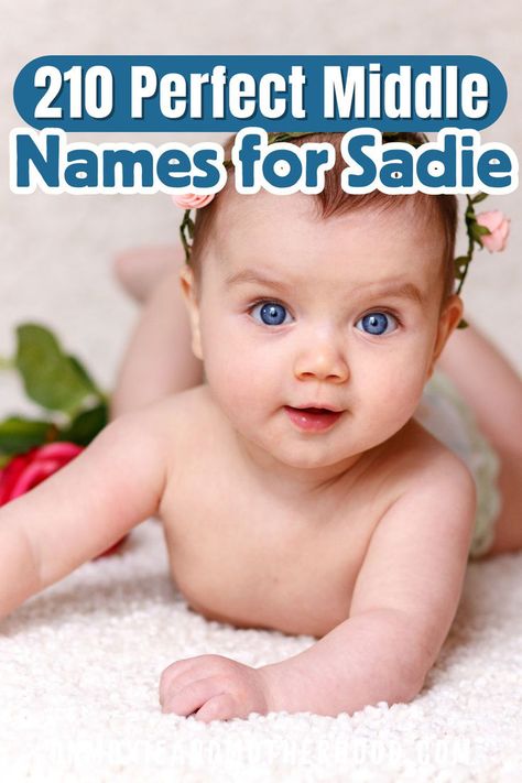 Choosing a middle name for your baby girl Sadie? Explore our extensive list of traditional and unique Sadie middle names to find the perfect match for your little one! From timeless classics to modern gems, discover the ideal combination for your daughter's name. Middle Names For Girls, Middle Names, People Names, Middle Name, Girl Names, The Meaning