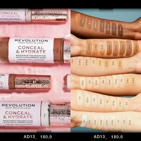 Applying Concealer, Makeup Revolution London, Concealer Shades, How To Apply Concealer, Makeup Revolution, Makeup Essentials, Natural Look, Makeup Skin Care, Like A Pro