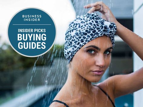 The best shower cap you can buy - Business Insider Diy Shower Cap, Cassette Toilet, Outside Showers, Afro Textured Hair, Herb Gardens, Updo Styles, Outdoor Privacy, Cap Patterns, Shower Caps