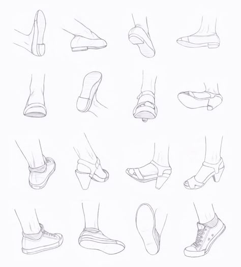 Feet and Shoes Reference by bittersweet-Grace.deviantart.com on @deviantART Feet Drawing, Draw Manga, Shoes Drawing, Small Drawings, Art Manga, Anatomy Drawing, Anatomy Reference, Drawing Clothes, Character Design References