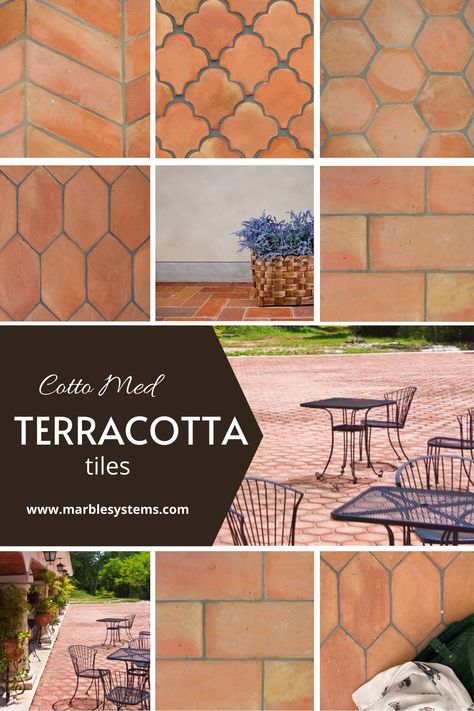 Terracotta gets its name from the old Latin word “terra cocta” which was transferred to Italian as “terra cotta”. Its literal meaning is “baked earth” or “cooked earth” which explains what is terracotta tile.  It has been used in many parts of the buildings since the dawn of humanity. Especially in Anatolia, terracotta was the number one construction material. It is basically produced by firing clay-containing substances that are readily available in nature under high temperatures. Terracotta Floor Sunroom, Terracotta Front Porch, Terra Cotta Countertop, Terra Cotta Porch, Terracotta Patio Floor, Terra Cotta Tile Fireplace, Terra Cotta Pool Decking, Modern Terra Cotta Floor, Terracotta Porcelain Tile