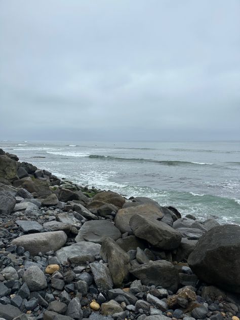 San Diego coast, west coast, ocean beach, cloudy, june gloom, cloudy aesthetic, windy, rocks, coastline, beach Cloudy Ocean Aesthetic, Cold Ocean Aesthetic, Rock Beach Aesthetic, Cold Summer Aesthetic, Foggy Beach Aesthetic, Cloudy Beach Aesthetic, Coastline Aesthetic, Cold Beach Aesthetic, Cloudy June