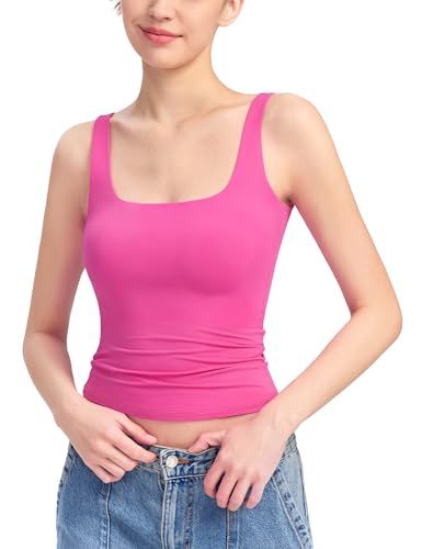 Square Neck Tank Top, Tank Top For Women, Timeless Wardrobe Staples, Rose Rouge, Sleeveless Bodysuit, Top For Women, Basic Tops, Bra Styles, Sleeveless Tank Top