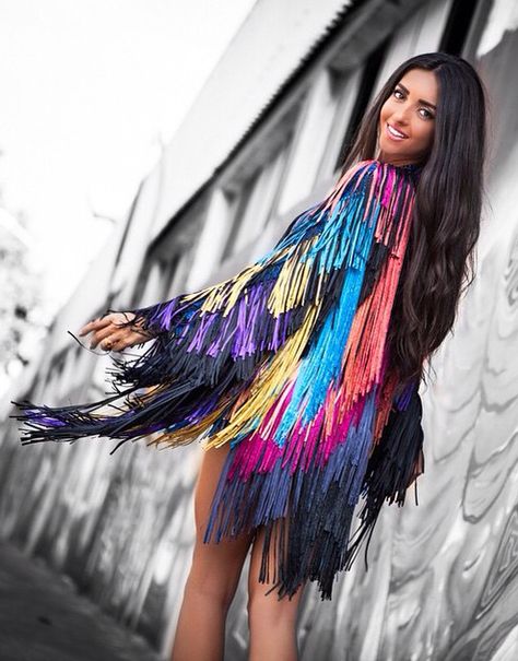 Fringe Jacket, Hen Do, Tie Dye Skirt, Stylish Outfits, Hair Wrap, Looks Great, Actors, Festival, Hair Styles