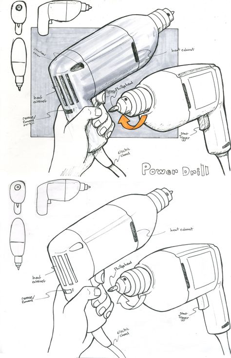 Stapler Design, Power Tools Design, Technical Illustration, Architecture Design Sketch, Design Basics, Industrial Design Sketch, Reading Art, Plan Drawing, Find Objects