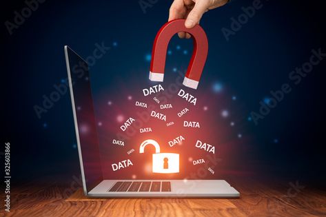 Stock Image: Leaked data and data breach concepts Mental Health Crisis, Data Breach, Business Innovation, Computer System, Call Center, Black Hole, Smart Phone, Social Security, Lower Case Letters