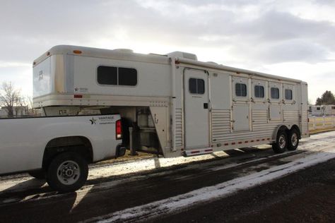 4 Horse Trailer, Four Horses, Future Inspiration, Fifth Wheel Trailers, Horse Trailers, Ford Super Duty, Horse Trailer, Truck And Trailer, Chevy Trucks