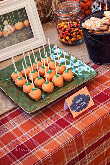 Baby Pumpkin Baby Shower Ideas, Pumpkin First Birthday Food Ideas, Pumpkin Theme Food Ideas, Lil Pumpkin 1st Birthday Party, Fall Pumpkin Party Ideas, Pumpkin Patch Gender Reveal Party, Pumpkin Sprinkle Party, Fall Themed 1st Birthday Party, Pumpkin Pie Baby Shower Theme