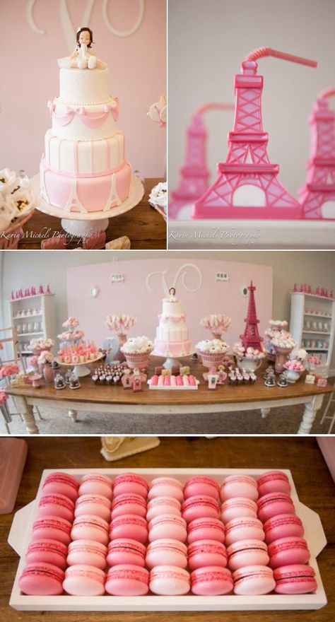 Vintage Parisian Paris Girl Bridal Shower Theme | This website has amazing themes for any party or get together Pink Paris Birthday Party, Paris Birthday Party Ideas, Paris Birthday Theme, Paris Birthday Party, Paris Themed Birthday Party, Buffet Dessert, Parisian Party, Bar A Bonbon, Paris Birthday Parties