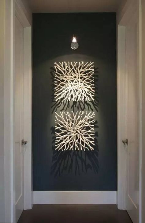 Bachelor Pad Wall Art, Art Niche, Padded Wall, Accent Wall Paint, Diy Accent Wall, Hallway Wall Decor, Hallway Wall, Bachelor Pad, Drift Wood