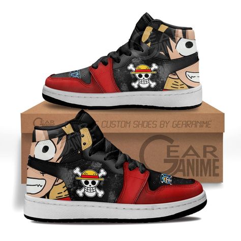 Monkey Anime, Anime Kid, Anime Shoes, Anime Child, Monkey D Luffy, Trendy Sneakers, Sneaker Collection, Kids Sneakers, One Piece Anime