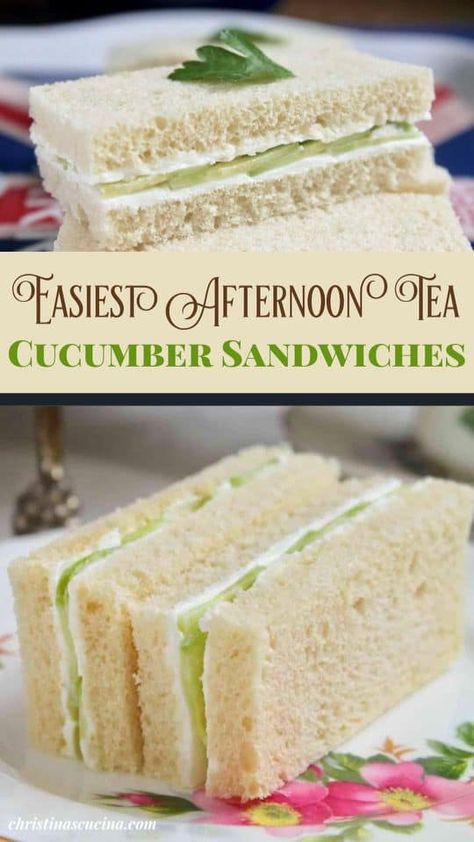 Cucumber Tea Sandwiches Recipes, Sandwiches Afternoon Tea, Tea Party Sandwiches Recipes, Cucumber Sandwiches Recipes, I Lost 100 Pounds, Cucumber Tea Sandwiches, Tea Party Sandwiches, Tea Sandwiches Recipes, Easy Sandwich Recipes