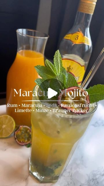 Maracuja Cocktail, April 21, Mojito, Summer Drinks, Rum, Spa, Drinks, On Instagram, Instagram