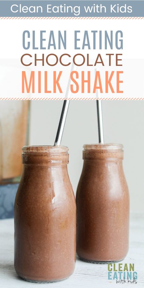 Chocolate Smoothie Without Banana, Healthy Chocolate Drink, Cocoa Smoothie Recipes, Clean Eating Drinks, Chocolate Smoothie For Kids, Chocolate Shake Healthy, Smoothie Recipes Chocolate, Clean Eating For Kids, Kid Friendly Smoothie Recipes