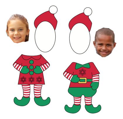 http://clipart-library.com/clipart/clipart/1737453.htm Elf Decorations Christmas Classroom, Elf Crafts For Preschool, Elf On The Shelf Christmas Decorations, Elf With Kids Face Craft, Elf Photo Craft Template, Elf Outline Template, Take An Elfie Classroom Door, Elf On The Shelf Cutouts Free Printable, Felt Elf Pattern