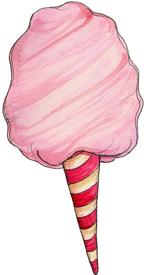 COTTON CANDY Cotton Candy Illustration Drawings, Cotton Candy Printable, Cotton Candy Illustration, Cotton Candy Clipart, Carnival Clipart, Candy Illustration, Circus Tickets, Candy Tattoo, Candy Drawing