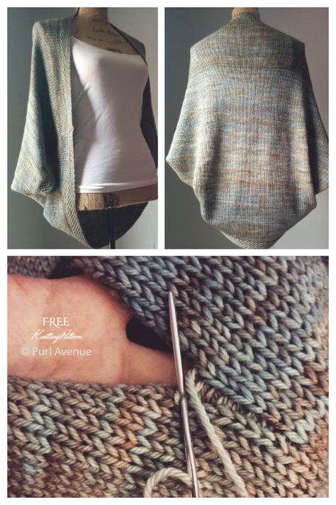 Women Shrug Cardigan Free Knitting Patterns - Knitting Pattern Free Knit Poncho Pattern For Women, Knit Cocoon Cardigan Pattern Free, Knooking Patterns Free, Knit Shrug Pattern Free, Knitted Shrugs Free Patterns, Shrug Knitting Pattern Free, Free Knitting Patterns For Women Jumpers, Free Knit Poncho Pattern, Poncho Knitting Patterns Free