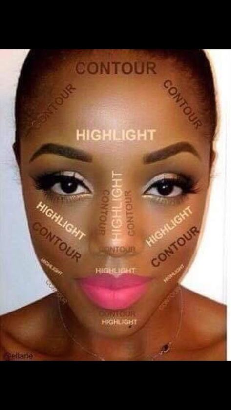 How To Contour, Makeup Tutorial Foundation, Natural Make Up Looks, Eyebrow Makeup Tips, Makeup For Black Skin, Brown Skin Makeup, Face Makeup Tips, Face Makeup Tutorial, Makeup Tutorial Video