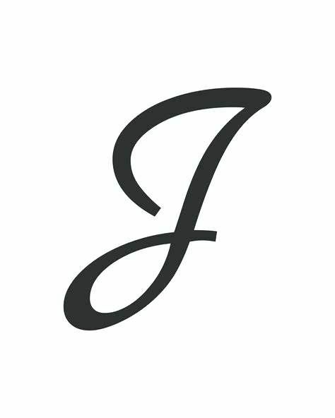 Letter J Font, J Font, Letter J Tattoo, Tattoo Cursive, Cursive J, J Tattoo, Farmhouse Font, Steel Furniture Design, Font Examples