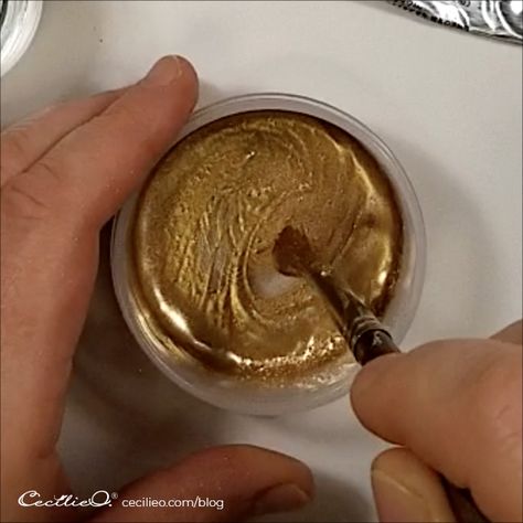 How To Make Gold Watercolor In Four Easy Steps | Cecilie Okada Design Gold Leaf Furniture, Scrapbook Making, Project Abstract, Paint Tutorial, Water Color Nails, Golden Highlights, 2023 Art, Art Tutorials Watercolor, Watercolor Flowers Tutorial