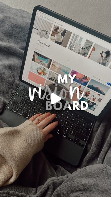 💫 Create a vision board with me ✨ in @notionhq

I use Notion as all I have to do is search up aesthetic images and within a few clicks they’re on my board ready to go. 📸 Use images that spark feelings or words you resonate with and don’t be afraid to update it often like I do.
I also love that I can quickly swipe through my vision board via the Notion app on my phone when I need that little beacon of inspiration and direction! 💫 Up Aesthetic, Create A Vision Board, My Vision Board, A Vision Board, Creating A Vision Board, My Board, Aesthetic Images, My Phone, Be Afraid