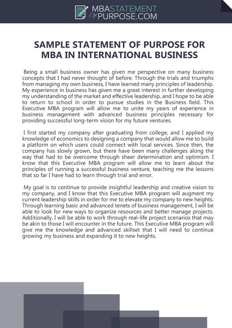 Check out this sample statement of purpose for MBA in international business and fid out how to get high-quality help from wonderful experts in writing all types of MBA application documents by clicking on Abroad Motivation, Mba Tips, International Business Management, Study Plan Template, Statement Of Purpose, Motivational Letter, Personal Statement Examples, College Essay Examples, Purpose Statement