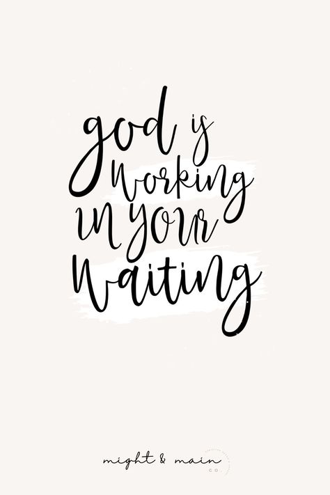 God is working in your waiting- inspirational bible verse text on a cream background Promise Verses From Bible, God Is Working In Your Waiting, Bible Verse For Waiting, In The Waiting God Is Working, Waiting For You Quotes, Deep Bible Verses, Christian Quotes Deep, Bible Verses About Beauty, Board Themes