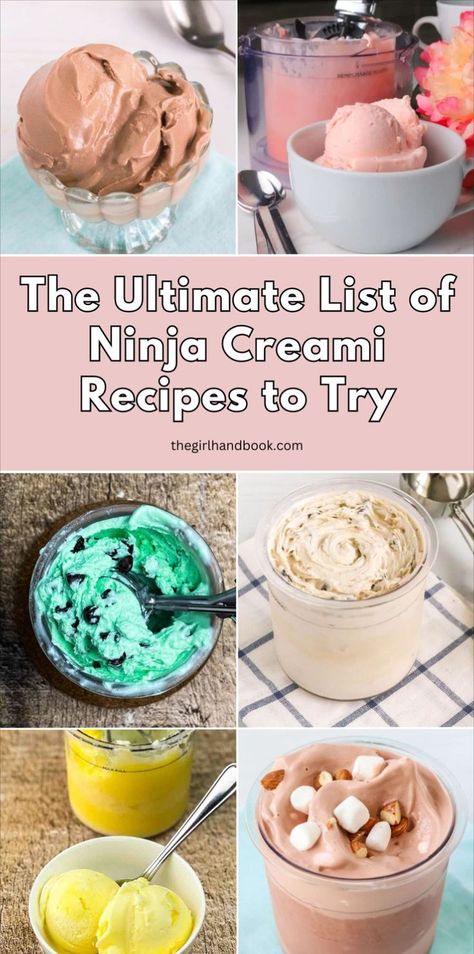 Find your new favorite Ninja Creami ice cream recipe with these fantastic Ninja Creami recipes. Make homemade frozen treats like sorbet, vanilla, chocolate, coffee, and fruity options. Each one is incredibly delicious and simple to prepare at home. Ice Cream Maker Recipes Healthy, Ninja Creami Recipe, Ninja Creami Recipes, Ninja Ice Cream Recipe, Coffee Ice Cream Recipe, Protein Ice Cream Recipe, Low Sugar Treats, Homemade Chocolate Ice Cream, Healthy Ice Cream Recipes