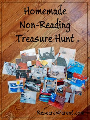 Homemade Non-Reading Treasure Hunt - Fun Activity for Preschoolers and Kindergarteners Who Can't Yet Read - ResearchParent.com Treasure Hunt For Toddlers, Outdoor Team Building Games, Fun Activities For Preschoolers, Building Games For Kids, Treasure Hunt For Kids, Treasure Hunt Games, Activity For Preschoolers, Treasure Hunt Clues, Treasure Hunts