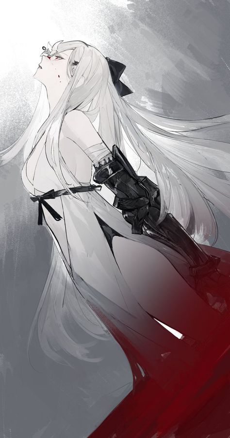 Drakengard 3, 캐릭터 드로잉, 판타지 아트, 영감을 주는 캐릭터, White Hair, 그림 그리기, Character Concept, Anime Style, Anime Character Design