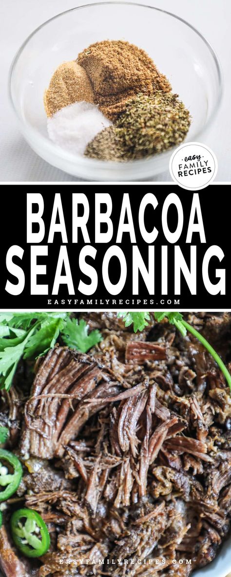 Barbacoa Seasoning Barbacoa Seasoning Recipe, Barbacoa Seasoning, Carnitas In The Oven, Carnitas Seasoning, Easy Barbacoa Recipe, Homemade Carnitas, Best Carnitas, Roast Seasoning, Crockpot Carnitas