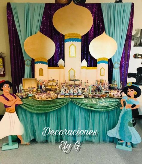 Aladin Theme Party Decoration, Aladin Party Theme, Aladdin Trunk Or Treat, Arabian Nights Theme Party, Princess Jasmine Party, Arabian Party, Aladdin Birthday Party, Arabian Nights Theme, Princess Jasmine Birthday Party