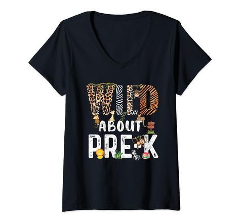 PRICES MAY VARY. Your little kid will be going to join Pre-k this year? And you are finding a zoo safari jungle animals theme design for him, her? Then, this cute Wild about Pre-k shirt with wildlife skin pattern is for your children, kids boys and girls! This Funny Jungle Safari Wild Pre-k top makes a unique Gift Idea for any Toddler Boy, or Girl who loves Animals and Zoo matching Jungle Safari decorations, supplies or favors. Great first day of school outfit for anyone ready to crush Pre-k Lig Jungle Safari Decorations, Safari Decorations, First Day Of School Outfit, Safari Jungle, Skin Pattern, Safari Theme, T Shirt Image, Jungle Safari, Jungle Animals